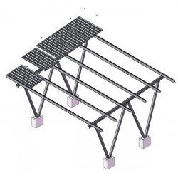 Wiata na samochód solarna CARPORT 2-stanowiskowa